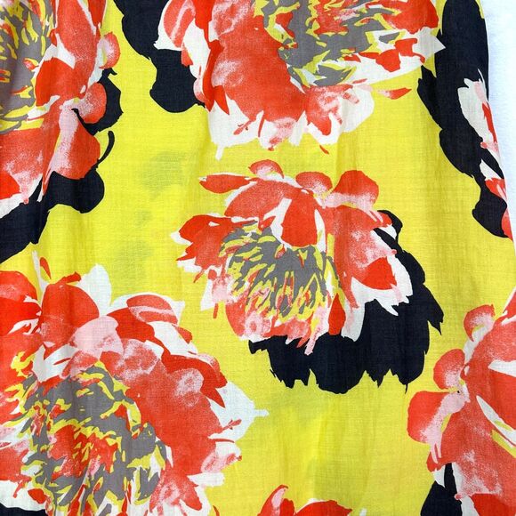 Uncle Frank Floral Dress Size Small Ramie Viscose Vibrant Sleeveless Shift - Picture 3 of 6